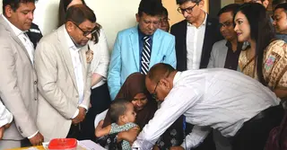 সারা দেশে হামের টিকাদান কর্মসূচি উদ্বোধন করলেন স্বাস্থ্যমন্ত্রী